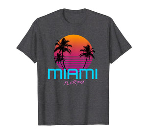 Funny shirts V-neck Tank top Hoodie sweatshirt usa uk au ca gifts for Miami Florida Retro 80s T-Shirt 1269374