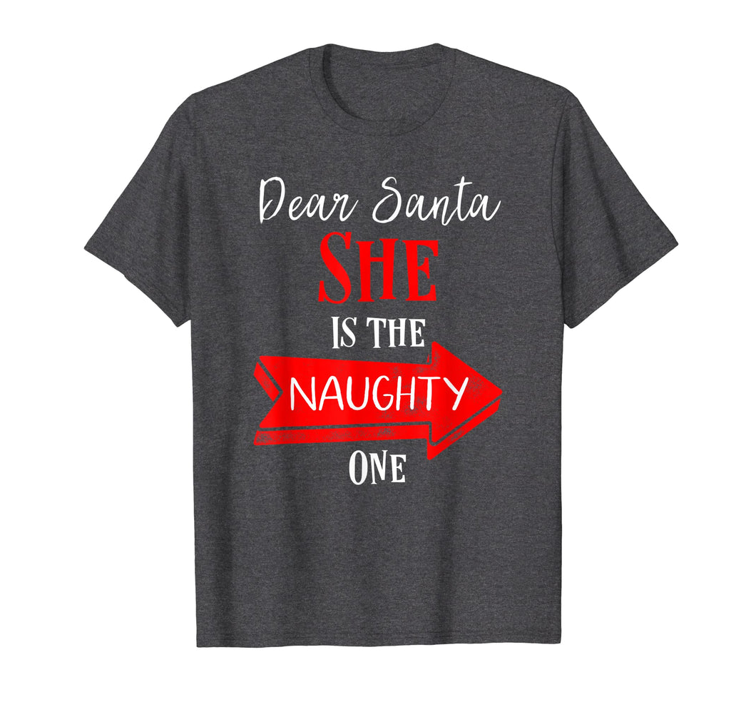 Funny shirts V-neck Tank top Hoodie sweatshirt usa uk au ca gifts for Mens Matching christmas shirts for couples She's the naughty one 1802501