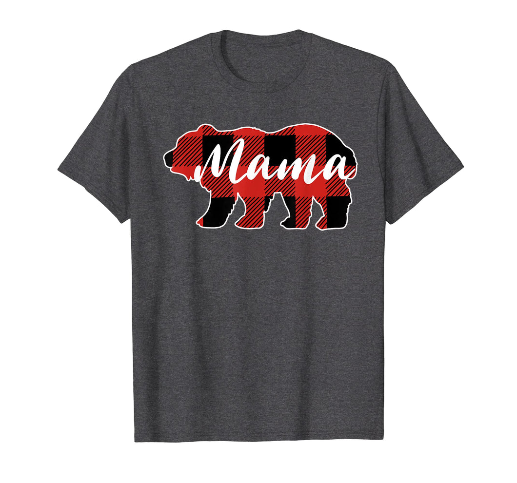 Buffalo Plaid Mama Bear T-Shirt Mothers Day Gifts