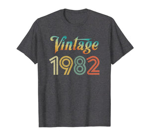 Funny shirts V-neck Tank top Hoodie sweatshirt usa uk au ca gifts for Vintage 1982 T Shirt Best Year 1982 Original Genuine Classic 2592169