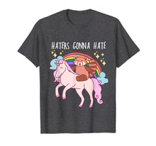 Load image into Gallery viewer, Funny shirts V-neck Tank top Hoodie sweatshirt usa uk au ca gifts for Haters Gonna Hate Funny Red Panda Riding Unicorn T-Shirt 680412
