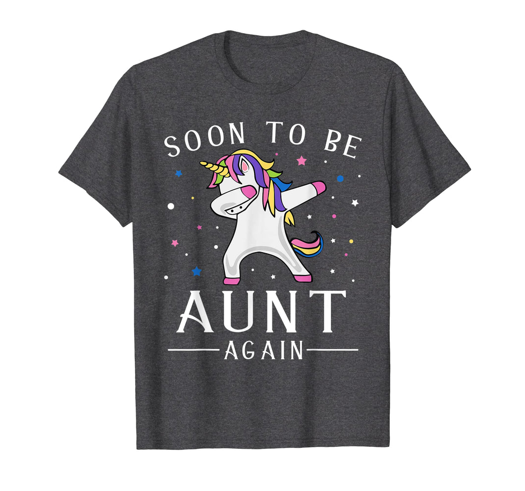 Funny shirts V-neck Tank top Hoodie sweatshirt usa uk au ca gifts for Soon To Be Aunt Again Unicorn Girl T-Shirt 2743406