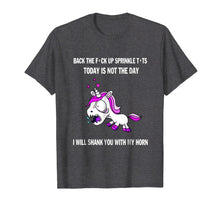 Load image into Gallery viewer, I Will Shank You With My Horn T-Shirts Unicorn Funny Shirts
