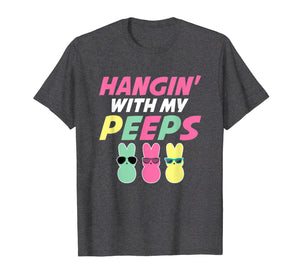 Funny shirts V-neck Tank top Hoodie sweatshirt usa uk au ca gifts for Cute Hangin With My Peeps Happy Easter T Shirt 2265294