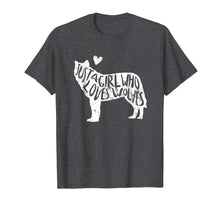 Load image into Gallery viewer, Funny shirts V-neck Tank top Hoodie sweatshirt usa uk au ca gifts for Just A Girl Who Loves Wolves T-Shirt Wolf Shirt Women Gifts 349341

