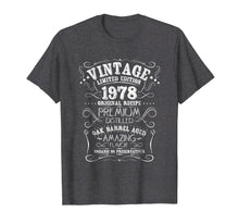 Load image into Gallery viewer, Funny shirts V-neck Tank top Hoodie sweatshirt usa uk au ca gifts for Vintage 1978 40th Birthday Shirt Grunge Distressed Gift Tee 2044710
