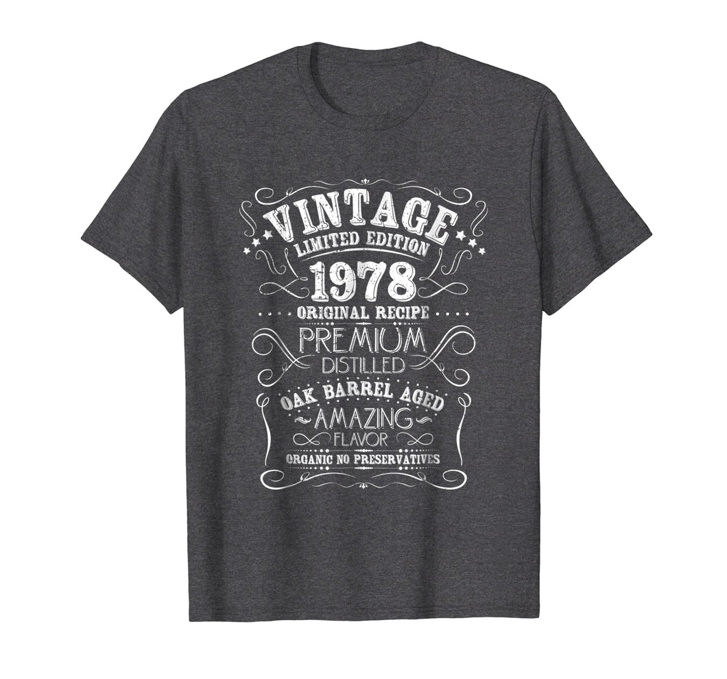Funny shirts V-neck Tank top Hoodie sweatshirt usa uk au ca gifts for Vintage 1978 40th Birthday Shirt Grunge Distressed Gift Tee 2044710