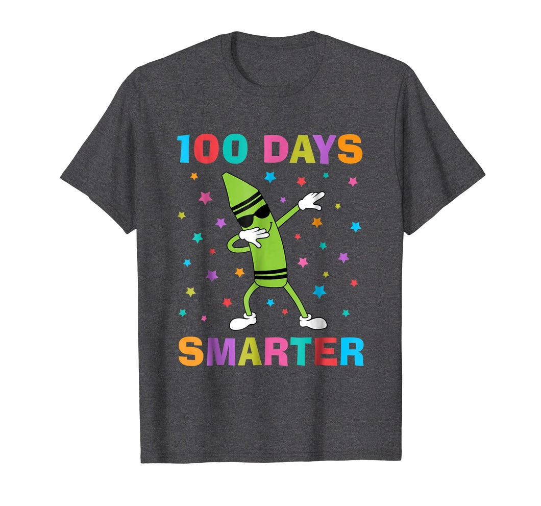 Funny shirts V-neck Tank top Hoodie sweatshirt usa uk au ca gifts for 100 Days Smarter 100th Day of School Dabbing Crayon T-Shirt 1776252