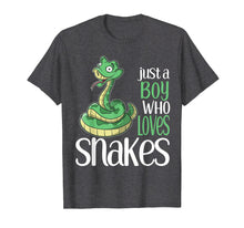 Load image into Gallery viewer, Funny shirts V-neck Tank top Hoodie sweatshirt usa uk au ca gifts for Just a Boy Who Loves Snakes Gift T Shirt for Kids and Boys 360106
