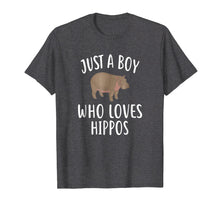 Load image into Gallery viewer, Funny shirts V-neck Tank top Hoodie sweatshirt usa uk au ca gifts for Just A Boy who loves HIPPOS T-Shirt Funny HIPPO Tee 2830420
