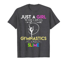 Load image into Gallery viewer, Funny shirts V-neck Tank top Hoodie sweatshirt usa uk au ca gifts for Cute Just A Girl Who Loves Gymnastics and Slime Gift T-shirt 1281952
