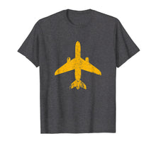Load image into Gallery viewer, Funny shirts V-neck Tank top Hoodie sweatshirt usa uk au ca gifts for Distressed Yellow Jet Airplane Aviation Pilot Gifts Flying T-Shirt 2414578
