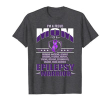 Load image into Gallery viewer, I'm A Proud Mom Of A Epilepsy Warrior Awareness Ribbon Shirt 1045755
