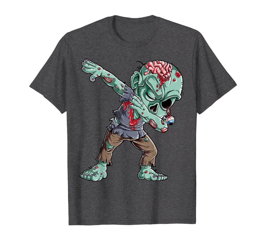 Dabbing Zombie T Shirt Halloween Boys Kids Dab Funny Zombies