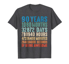 Load image into Gallery viewer, 90 Years Old 90th Birthday Vintage Retro T Shirt 1080 Months
