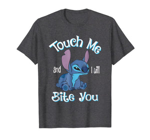 Funny shirts V-neck Tank top Hoodie sweatshirt usa uk au ca gifts for Stitch Touch Me And I Will Bite You Funny shirt for fans 177339