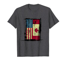Load image into Gallery viewer, Funny shirts V-neck Tank top Hoodie sweatshirt usa uk au ca gifts for Canadian American Flag T-Shirt - Vintage Canada USA Tee 1084438
