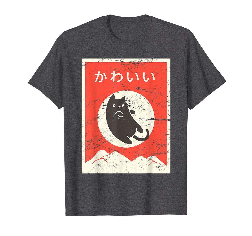 Vintage Japanese Cat Kawaii Anime T-Shirt
