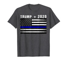 Load image into Gallery viewer, Funny shirts V-neck Tank top Hoodie sweatshirt usa uk au ca gifts for Thin Blue Line Trump 2020 T-shirt American Flag blue line 1367524
