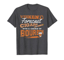 Load image into Gallery viewer, Funny shirts V-neck Tank top Hoodie sweatshirt usa uk au ca gifts for Weekend Forecast Cigars and Bourbon Funny Whiskey T-Shirt 1786893
