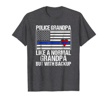Load image into Gallery viewer, Funny shirts V-neck Tank top Hoodie sweatshirt usa uk au ca gifts for Mens Police Grandpa Shirt Blue Line Flag Heart 2333979
