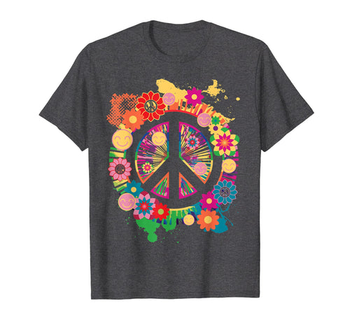 Funny shirts V-neck Tank top Hoodie sweatshirt usa uk au ca gifts for Peace Sign T-Shirt - Colorful Peace Tshirt - 70's Tee Shirt 890807