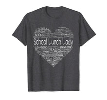 Load image into Gallery viewer, School Lunch Lady Teacher Back To School Shirt Heart 728511
