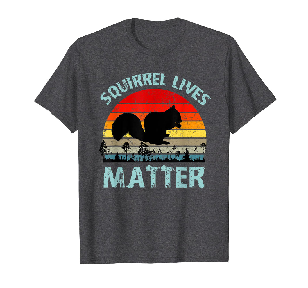 Funny shirts V-neck Tank top Hoodie sweatshirt usa uk au ca gifts for Squirrel Lives Matter Vintage Retro Color Sunset T Shirt 1636309