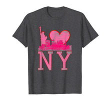 Load image into Gallery viewer, I Love Ny New York, Pink Heart, Liberty, Distressed, Women
