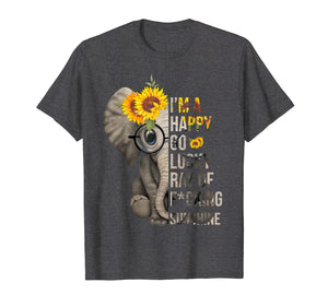 Funny shirts V-neck Tank top Hoodie sweatshirt usa uk au ca gifts for I'm A Happy Go Lucky Ray Of F cking Sunshine Elephant Tshirt 1919533