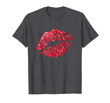 Load image into Gallery viewer, Funny shirts V-neck Tank top Hoodie sweatshirt usa uk au ca gifts for Sexy Red Glitter Lips Kiss Me Love Makeup Lipstick Shirt Tee 2489921
