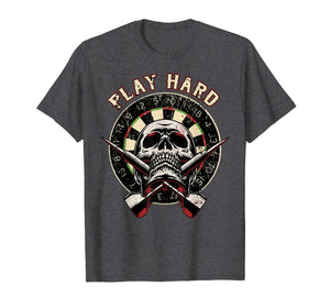 Funny shirts V-neck Tank top Hoodie sweatshirt usa uk au ca gifts for Darts Shirt Play Hard Skull Arrow dartboard bullseye Team 2296931