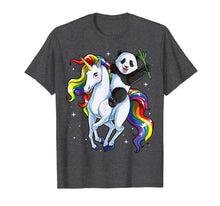 Load image into Gallery viewer, Funny shirts V-neck Tank top Hoodie sweatshirt usa uk au ca gifts for Panda Shirts for Girls Riding Unicorn Pandicorn Women Gifts 510583
