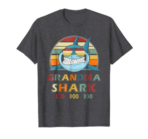 Funny shirts V-neck Tank top Hoodie sweatshirt usa uk au ca gifts for Retro Vintage Grandma Shark Tshirt Birthday Gift Costume 2455209