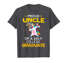 Load image into Gallery viewer, Funny shirts V-neck Tank top Hoodie sweatshirt usa uk au ca gifts for Proud Uncle Of A 2019 College Graduate T-Shirt Unicorn Dab 862870
