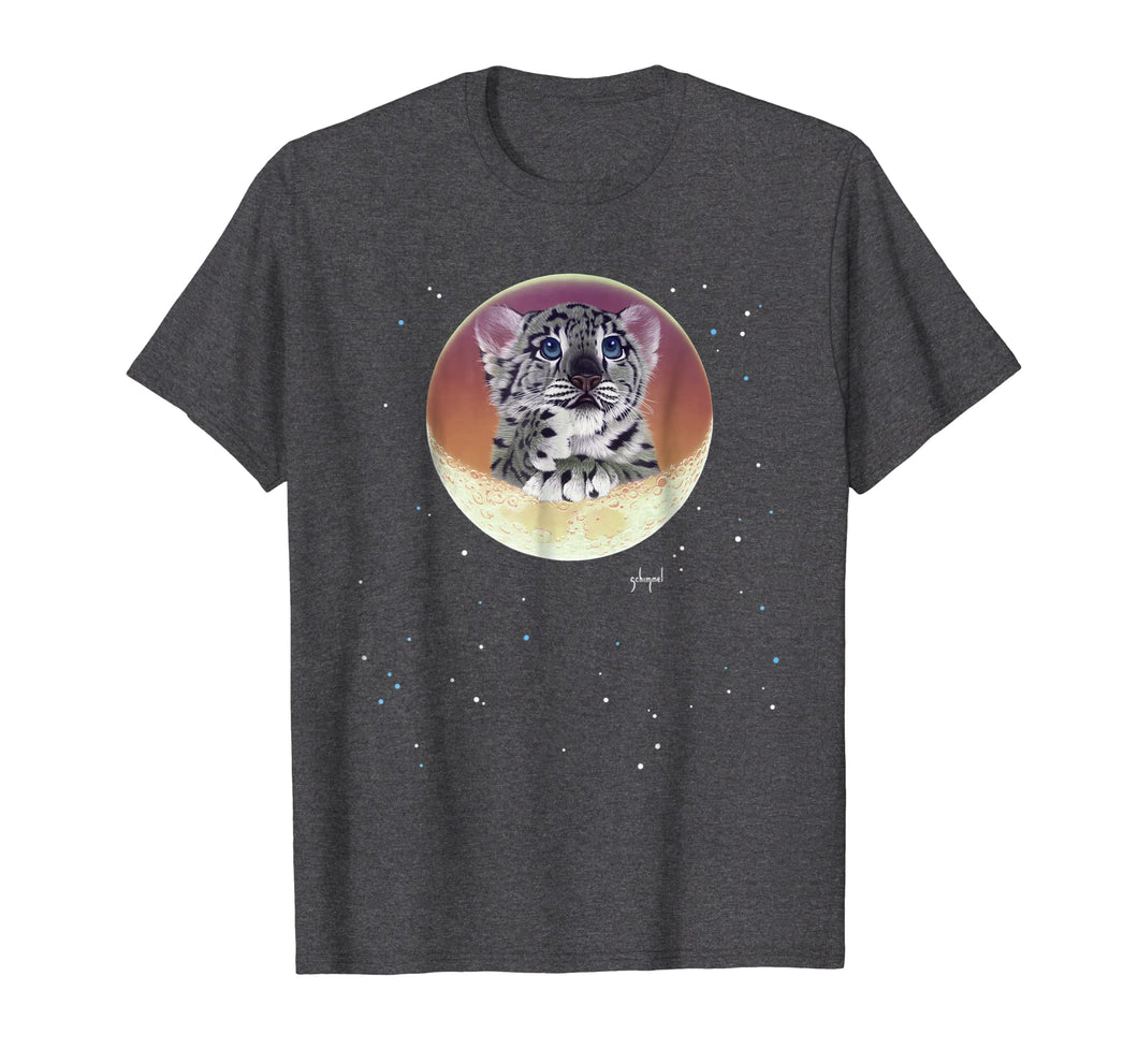 Schim Schimmel original artwork, baby snow leopard T-shirt