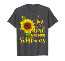 Load image into Gallery viewer, Funny shirts V-neck Tank top Hoodie sweatshirt usa uk au ca gifts for Just A Girl Who Loves Sunflower Shirt 3079113
