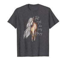 Load image into Gallery viewer, Funny shirts V-neck Tank top Hoodie sweatshirt usa uk au ca gifts for Just a Girl Who Loves Horses T-shirt 324215
