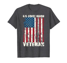 Load image into Gallery viewer, US Coast Guard Veteran USCG American Flag TShirt
