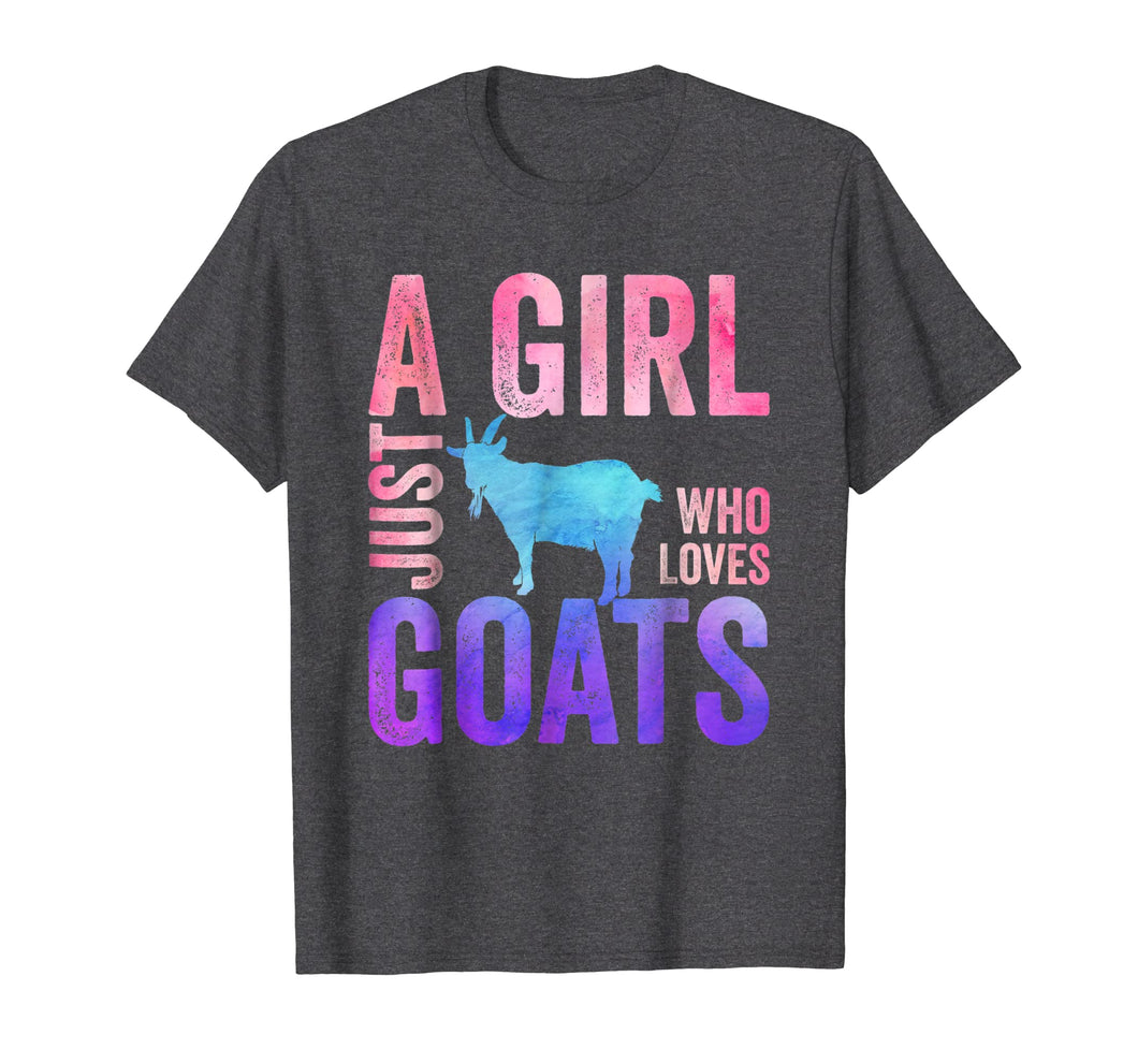 Funny shirts V-neck Tank top Hoodie sweatshirt usa uk au ca gifts for Just A Girl Who Loves Goats T-Shirt Goat Watercolor Gifts 2668195