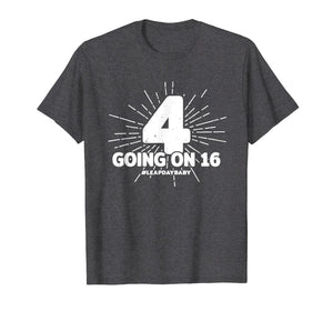 Leap Year Birthday 2020 - 16 Year Old Gift - Leap Day T-Shirt-1487241