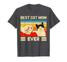 Load image into Gallery viewer, Best Cat Mom Ever T-Shirt Funny Cat Mom Mother Vintage Gift T-Shirt-192041
