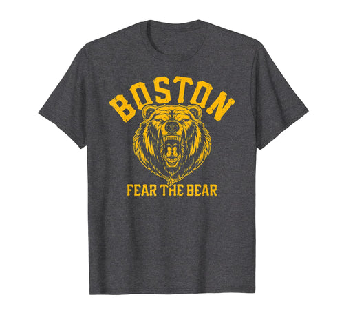 Fear The Bear Hockey Beware of Boston Sports Fan Bruin Gift TShirt446288