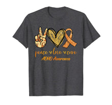 Load image into Gallery viewer, Peace Love Cure Ribbon ADHD Awareness Gifts TShirt857843
