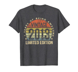 7 Year Old Gifts Vintage 2013 Limited Edition 7th Birthday TShirt232791