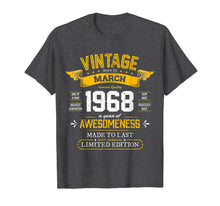 Load image into Gallery viewer, Best of 1968 Vintage 52nd Gift Retro March 1968 Birthday T-Shirt-4010031
