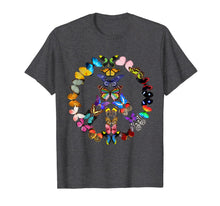 Load image into Gallery viewer, Peace Sign Butterflies 60's Retro Gift World 70s Hippie Gift T-Shirt-471170
