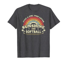Load image into Gallery viewer, Softball Shirt. Just A Girl Who Loves Sunshine And Softball T-Shirt-427692
