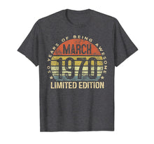 Load image into Gallery viewer, 50 Year Old Gifts March 1970 Limited Edition 50th Birthday T-Shirt-163364
