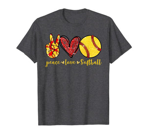 Peace Love Softball Cute Softball Lovers Gifts TShirt400622